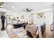 Open-concept living and kitchen area with modern decor, hardwood floors, and ample natural light at 4430 Lamar Dr, Douglasville, GA 30134