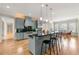 Open kitchen featuring an island with seating, modern appliances, and ample counter space at 4720 Cliffside Ct, Marietta, GA 30067