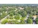 Property aerial highlighting mature trees surrounding a home with a circular driveway at 1758 N Springs Dr, Atlanta, GA 30338