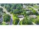 Aerial showcasing a single-Gathering home surrounded by lush greenery with convenient road access at 1758 N Springs Dr, Atlanta, GA 30338