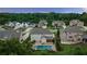 Luxury homes in a neighborhood featuring manicured lawns, a sparkling pool, and professionally landscaped yards at 2377 Kesgrove Way, Buford, GA 30518