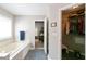 Bathroom with separate tub and a peek to walk-in closet at 5365 Twin Creeks Dr, Norcross, GA 30071