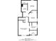 Second story floor plan shows bedrooms, bathrooms, and walk-in closets at 5421 Salem Springs Dr, Lithonia, GA 30038