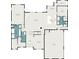 Detailed first floor plan showcasing the layout with kitchen, bedrooms, and living spaces at 165 West Lake Blvd, Carrollton, GA 30116