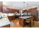 Gourmet kitchen with stainless steel appliances, granite countertops, and a large island at 1268 Harris Road Rd, Lawrenceville, GA 30043
