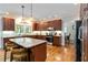 Beautiful kitchen with stainless appliances, granite countertops, and hardwood floors at 1268 Harris Road Rd, Lawrenceville, GA 30043