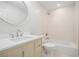 Clean, bright bathroom with tub, shower, and modern vanity at 3052 Brook Dr, Decatur, GA 30033