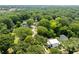 Wide aerial shot of a home surrounded by lush, mature trees and neighborhood streets at 3117 Robinson Ave, Scottdale, GA 30079