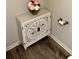 Bathroom features a white cabinet with carved door fronts at 776 Woodstock Grove Dr, Woodstock, GA 30188