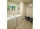 Bright laundry room featuring modern appliances and ample shelving for storage at 776 Woodstock Grove Dr, Woodstock, GA 30188