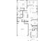 Detailed floor plan showcasing the layout of the home's first floor, including the primary suite and kitchen at 119 English Barn Way, Hiram, GA 30141