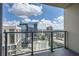Balcony offers stunning panoramic views of the city skyline with blue skies at 1280 W Peachtree Nw St # 3514, Atlanta, GA 30309