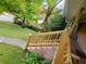 View of the exterior steps leading to the front porch and yard at 1723 Fort Valley Sw Dr, Atlanta, GA 30311