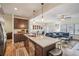 Open-concept kitchen with granite countertops that flows into the living room area at 426 Mulberry Se Row, Atlanta, GA 30354