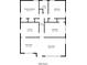 Detailed floor plan showcasing the layout of the home, including the kitchen, bedrooms and living spaces at 1555 Rupert Rd, Decatur, GA 30032