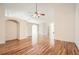 Spacious living room featuring hardwood floors and ample natural light at 1873 Jameson Cir, Lawrenceville, GA 30043