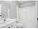 Bright bathroom with a shower-tub combo and modern vanity at 2372 Johnson Rd, Atlanta, GA 30345