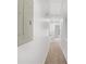 Upstairs hallway with carpet flooring and neutral walls at 2372 Johnson Rd, Atlanta, GA 30345
