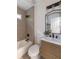 Modern bathroom features an updated sink and vanity, tile shower, and new toilet at 2736 Joyce Ave, Decatur, GA 30032