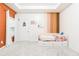 bedroom featuring rainbow wall accent, carpet floors and a daybed at , Dallas, GA 30157