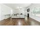 Spacious living room featuring a fireplace, large sectional couch, and hardwood floors at , Dallas, GA 30157