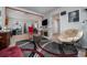 Bright living room with modern decor, fireplace, and carpeted floors at 842 Third St, Stone Mountain, GA 30083