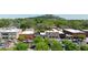 Overhead view of buildings with Stone Mountain in the background at 842 Third St, Stone Mountain, GA 30083