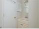 Bathroom with white vanity and neutral walls offers a clean aesthetic at 350 Birch Rill Dr, Alpharetta, GA 30022