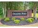 A well-maintained brick sign for the 'Chadds Ford' community with landscaped flowerbed at 4197 Chadds Xing, Marietta, GA 30062