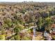 Panoramic aerial view of the community with lush greenery and mature trees and city skyline at 2955 Rhodenhaven Nw Dr, Atlanta, GA 30327