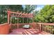Wooden deck with pergola and seating at 475 Cascade Rise, South Fulton, GA 30331