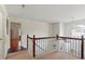 Open upstairs hallway with chandelier lighting at 475 Cascade Rise, South Fulton, GA 30331