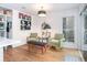 Cozy living room features wood floors, comfortable seating and a window at 666 Serramonte Drive Dr, Marietta, GA 30068