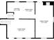 A first floorplan with dimensions for the kitchen, dining area, living room, and Gathering room at 2863 Jordan Forest Trl, Lawrenceville, GA 30044