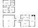 Floorplans for the 1st floor, 2nd floor, and 3rd floor with dimensions for each room at 2863 Jordan Forest Trl, Lawrenceville, GA 30044