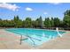 The expansive community pool features dedicated lap lanes and a basketball hoop for active fun at 8920 Ellesmere Dr, Cumming, GA 30041