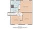 Layout of the second story featuring the primary bedroom, bathroom, hall and two additional bedrooms at 132 Bishop Nw Rd, Cartersville, GA 30121
