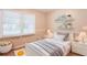 Cozy bedroom with a twin bed, a large window, soft lighting, and a neutral color palette for a restful ambiance at 6662 Birchwood Ct, Winston, GA 30187