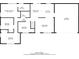 Main floor plan featuring three bedrooms, living room, kitchen and garage at 6662 Birchwood Ct, Winston, GA 30187