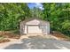 Spacious two-car garage with a double door, offering ample parking and storage at 4025 Demooney Rd, Atlanta, GA 30349
