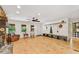 Open living area featuring wood floors, natural light, and a cozy reading nook at 4025 Demooney Rd, Atlanta, GA 30349