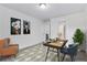 Well-lit office space with artwork, perfect for remote work at 327 6Th Ne St, Atlanta, GA 30308