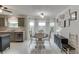 Eat in kitchen area with large bay window at 992 Harbins Pass Dr, Dacula, GA 30019