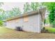 Backyard view of the house, with an AC unit on the exterior at 1421 Dennis Dr, Decatur, GA 30032