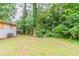 Spacious backyard featuring lush greenery, offering a serene outdoor space at 1421 Dennis Dr, Decatur, GA 30032