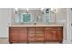 Bathroom featuring a dark-wood vanity with a light countertop at 5588 Rhododendron Trl, Douglasville, GA 30135
