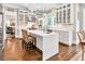Modern kitchen with center island, stainless steel appliances, and ample counter space at 5588 Rhododendron Trl, Douglasville, GA 30135