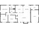 Detailed floor plan showcasing the layout of the home with bedrooms, bathrooms, and garage at 2884 Bent Creek Nw Dr, Kennesaw, GA 30152