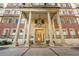 Grand entrance with stately columns, decorative molding, and seating at 30 5Th Ne St # 1006, Atlanta, GA 30308