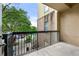 Balcony view overlooking the community courtyard and swimming pool below at , Atlanta, GA 30313